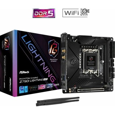 ASROCK Matična ploča Z790I Lightning WiFi, Intel Z790, DDR5, miniITX, s. LGA1700