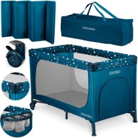 RICOKIDS Putni krevetić RK-240, 125x65x78 cm, tamnoplavi