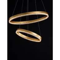 NOVA LUCE Visilica, Adria, LED, 52W, 3000K, 5684 lm, dimm, IP20, NL9530230, mesing zlatna