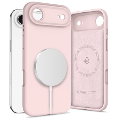 TECH-PROTECT Maskica za iPhone 17 Air, silikonska, MagSafe, roza