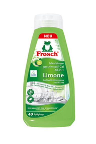 FROSCH Gel za strojno pranje posuđa, limeta, 650 ml