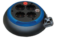 BRENNENSTUHL Design kabelbox produžni kabel 3 m, crno-plava