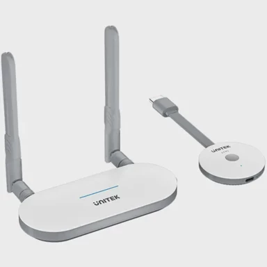 UNI HDMI odašiljač i prijamnik, bežični, bijeli