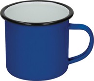 Šalica Retro od emajla 350 ml, plava