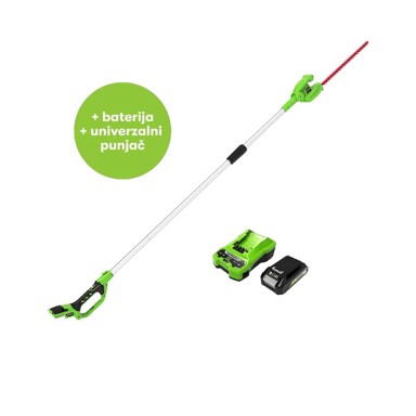 GREENWORKS Teleskopski trimer za živicu G24PH51K2