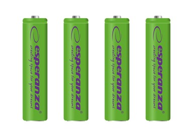 SLOMART Punjive baterije Esperanza AAA Ni-MH 1000 mAh, 4 kom, zelene