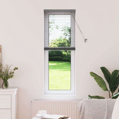 Zavjesa za prozor sa zavjesama 80 x 130 cm, tamno siva