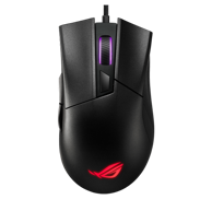 ASUS Gaming miš ROG Gladius II Core, crni, PAW3327 senzor, do 6200 DPI, ergonomski dizajn, lagan