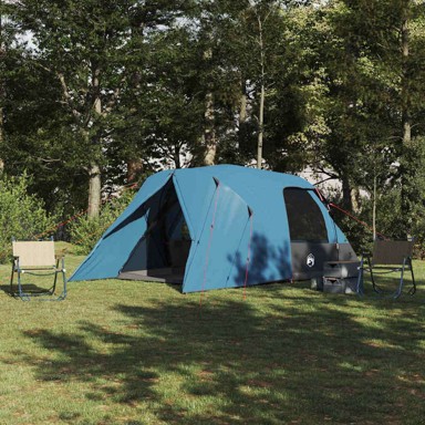 Kupolasti šator s krovom i pohranom, dimenzije 455 × 252 × 178 cm, plava