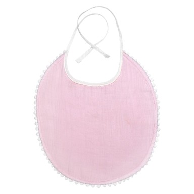 KINDSGUT Ružičasti podbradnik od muslina London