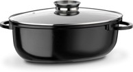 GSW Pekač Gourmet Ceramica Induktion XXL, ovalni, 42 cm, 10 l, crni