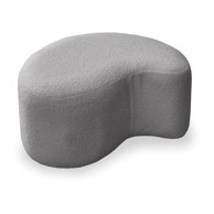 MIUFORM Sivi tabure od bouclé tkanine