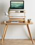 VONHAUS Stol za laptop Sit & Stand, bambus