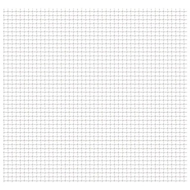 Vrtna mrežasta ograda, 50 x 50 cm, 11 x 11 x 2 mm, srebrna