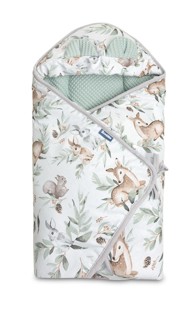 SENSILLO Waffle deka za bebe jeleni, menta