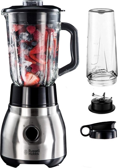 RUSSELL HOBBS Stolni mikser 2-u-1 23821-56, stakleni vrč 1,5 L, bez BPA