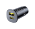 BASEUS Auto punjač GoTrip DP1, 1 x USB-A, 1 x USB-C, QC 3.0, 30 W, 3 A, crna