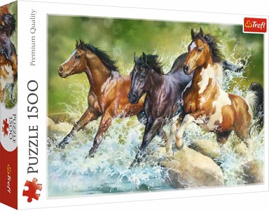 TREFL Puzzle Divlji konji, 1500 dijelova, 85x58 cm