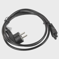 LANBERG Kabel za napajanje za prijenosno računalo, CEE 7/7 na C5, crni, 1.8m