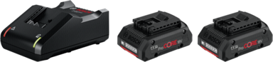 BOSCH AKU Set baterija + punjač - 2x ProCORE18V 4.0Ah + GAL 18V-40 Power for All