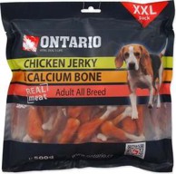 ONTARIO Poslastica Adult Dog 500 g, piletina s kalcijem