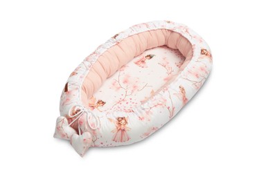 SENSILLO Gnijezdo za bebu, muslin, roza