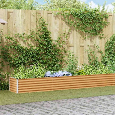 Povišena vrtna gredica, 775 x 50 x 36 cm, pocinčani čelik