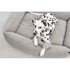 MIACARA Krevet Senso Pebble L, 93×120 cm, boucle tkanina, sivi