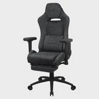 AEROCOOL Premium Ergonomic Gaming Chair ROYALSLATEGR, Legrests, Aerosuede Technology, siva