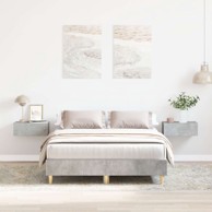 Krevet 120x190 cm beton, sivo