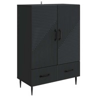 Krevet s ladicama, 66 x 34,5 x 95 cm, konstruirano drvo, crna