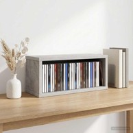 Stalak za CD-ove, 40 × 17 × 17 cm, betonska siva