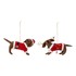 BLOOMINGVILLE Vuneni božićni ukrasi Monty, set 2 komada, 12 cm 