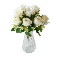 Umjetni buket Ruža bijela 46 cm