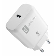 CELLULARLINE Punjač ACHSMUSBCPD25WW, USB-C, kućni, 25W, bijeli