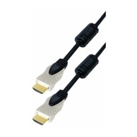 TRANSMEDIA HDMI kabel, metalni utikači, zlatni kontakti, 1 m, crni
