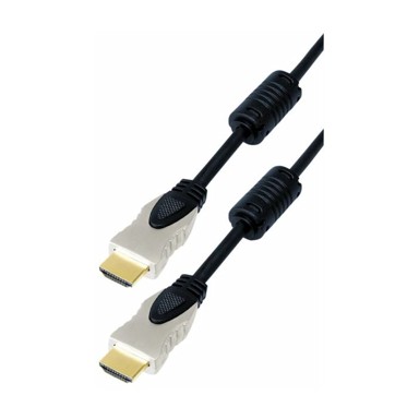 TRANSMEDIA HDMI kabel, metalni utikači, zlatni kontakti, 1 m, crni