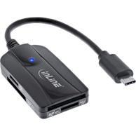 INLINE Čitač kartica 66772C USB 3.2 Gen 1 Type-C, crni