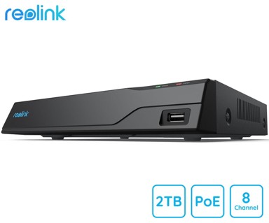 REOLINK Jedinica za snimanje NVS8, 2TB disk, povezivanje do 8 kamera, memorija do 6TB