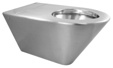 NOFER WC školjka zidna, 370x340x700 mm, nehrđajući čelik mat