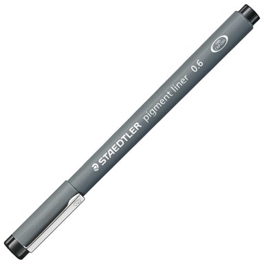 STAEDTLER Flomaster 308 06-9 za tehničko crtanje pigment liner 0,6mm, crna