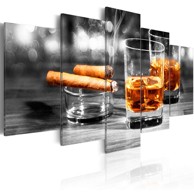Slika Cigars and whiskey 100x50