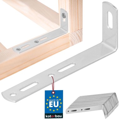 Kutni spojnik za namještaj 90 x 35 x 15 mm, 25 kom.