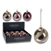 Božićna kugla, ø 8 cm, glitter deco