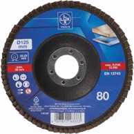 LUX TOOLS Brusna ploča, lamelirana, 115mm, K80