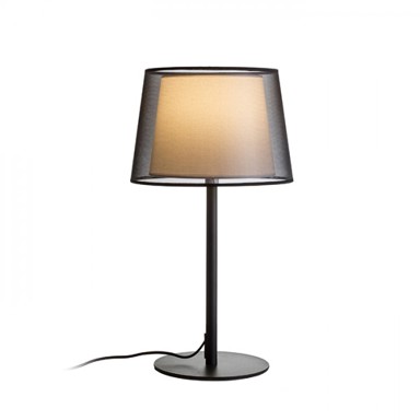 RENDL Stolna lampa, Esplanade, 230V, E27 42W, krom, crna/bijela