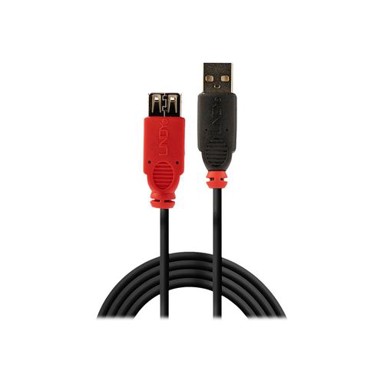 LINDY USB na USB kabel, tanak, aktivni, produžni, USB 2.0 slimline, 5 m 