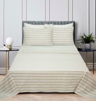 ESSENZA Posteljina Lancun Mare, 240 x 280 + 240 x 260 + 2 x 60 x 80 cm, bež pruge