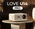 BYINTEK Projektor Love U14 Pro, Full HD, 1500 ANSI lumena, Android, bijelo-siva