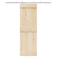 Pribor za klizna vrata od nehrđajućeg čelika 200 cm srebrni